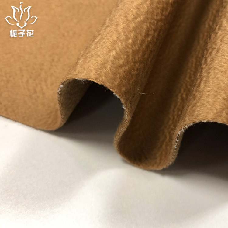 大衣布工厂高支羊毛水波纹双面呢布料