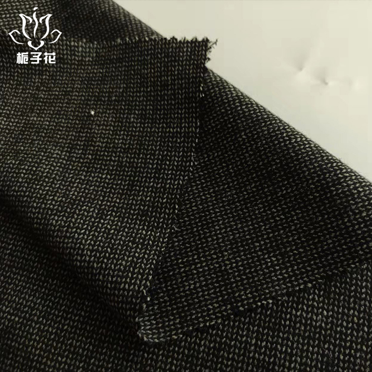 粗纺布工厂新款小麦穗港花呢布料