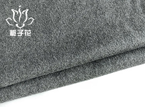 50羊毛中灰单面顺毛呢